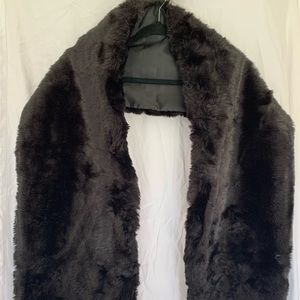 Faux fur shawl